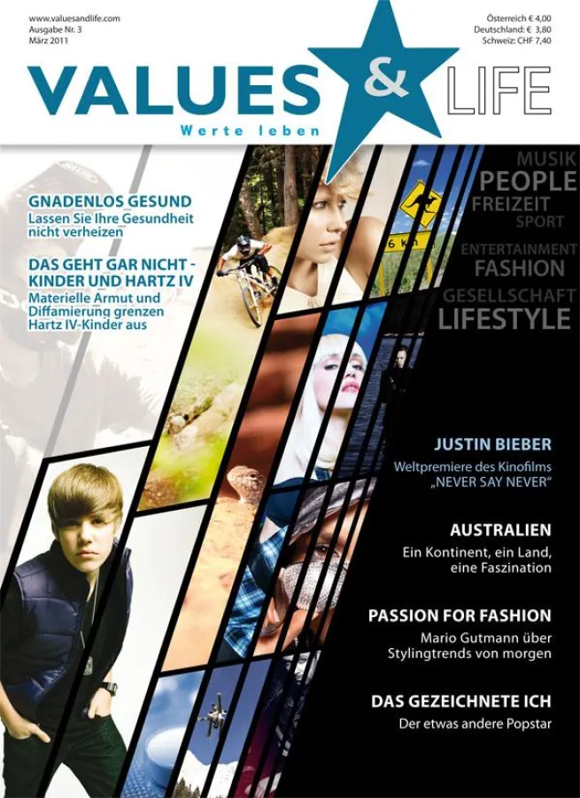 März-Ausgabe des VALUES & LIFE Magazins