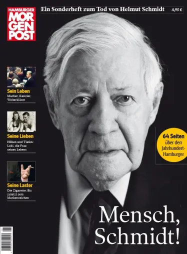 Mensch, Schmidt! Hamburger Morgenpost würdigt Helmut Schmidt mit Sonderheft Bild: Mensch, Schmidt! Hamburger Morgenpost würdigt Helmut Schmidt mit Sonderheft
