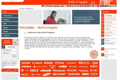 Bild: 25.10.2007: Internetpräsenz der imcopex GmbH relaunched