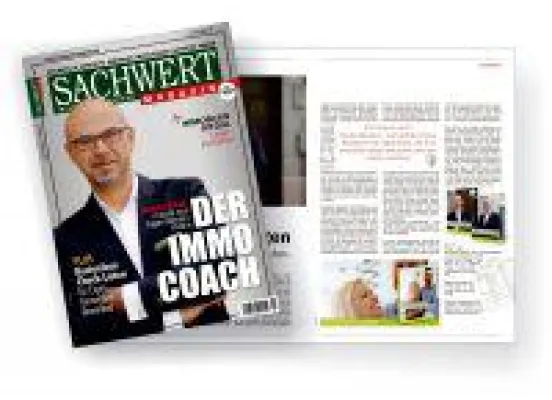 Bild: Hakan Citak "Der ImmoCoach" im Sachwert Magazin auf Titelseite
