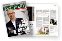 Hakan Citak "Der ImmoCoach" im Sachwert Magazin auf Titelseite Bild: Hakan Citak "Der ImmoCoach" im Sachwert Magazin auf Titelseite