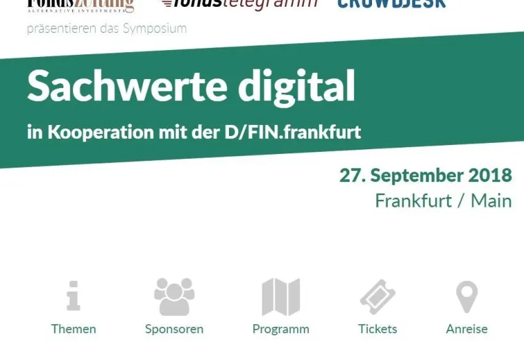 Bild: Symposium Sachwerte digital: Branche trifft sich in Frankfurt