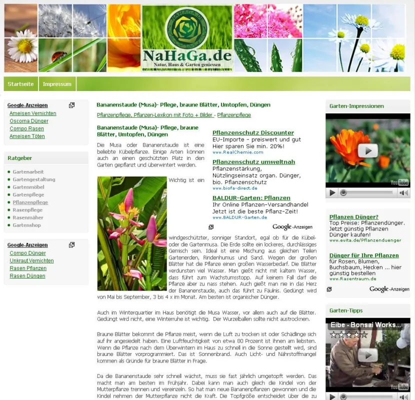 Nahaga.de Gartenratgeber