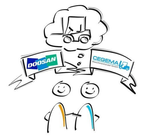 Bild: CEGEMA wird Doosan Vertragshändler für Berlin und Brandenburg