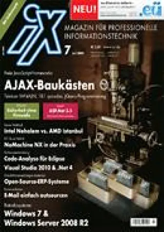 Bild: ERP-Evaluation der ObjectCode in der Juli-Ausgabe der iX (07/2009)