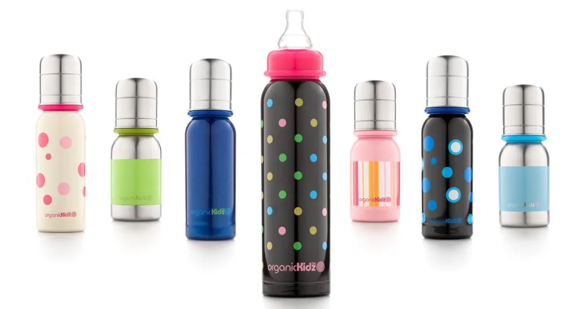 OrganicKidz Edelstahl Babyflaschen