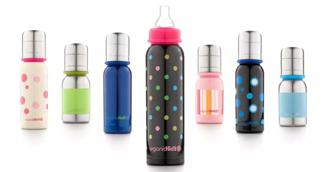 OrganicKidz Edelstahl Babyflaschen - eine Revolution beim Füttern von Babys Bild: OrganicKidz Edelstahl Babyflaschen - eine Revolution beim Füttern von Babys