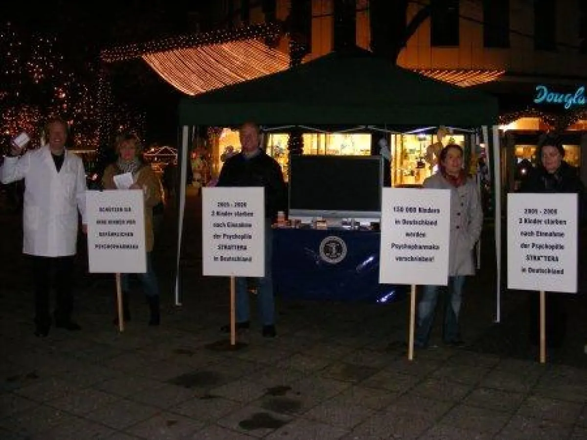 Protestaktion gegen Strattera