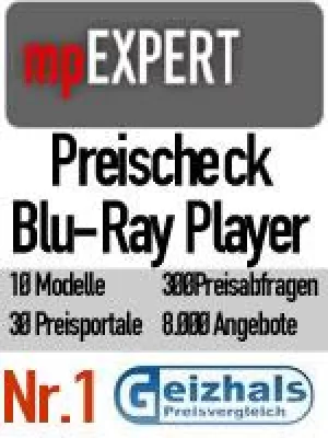 Bild: Günstigster Preis für Blu-Ray Player, mpEXPERT.com 30 Preisportale im Preisvergleich