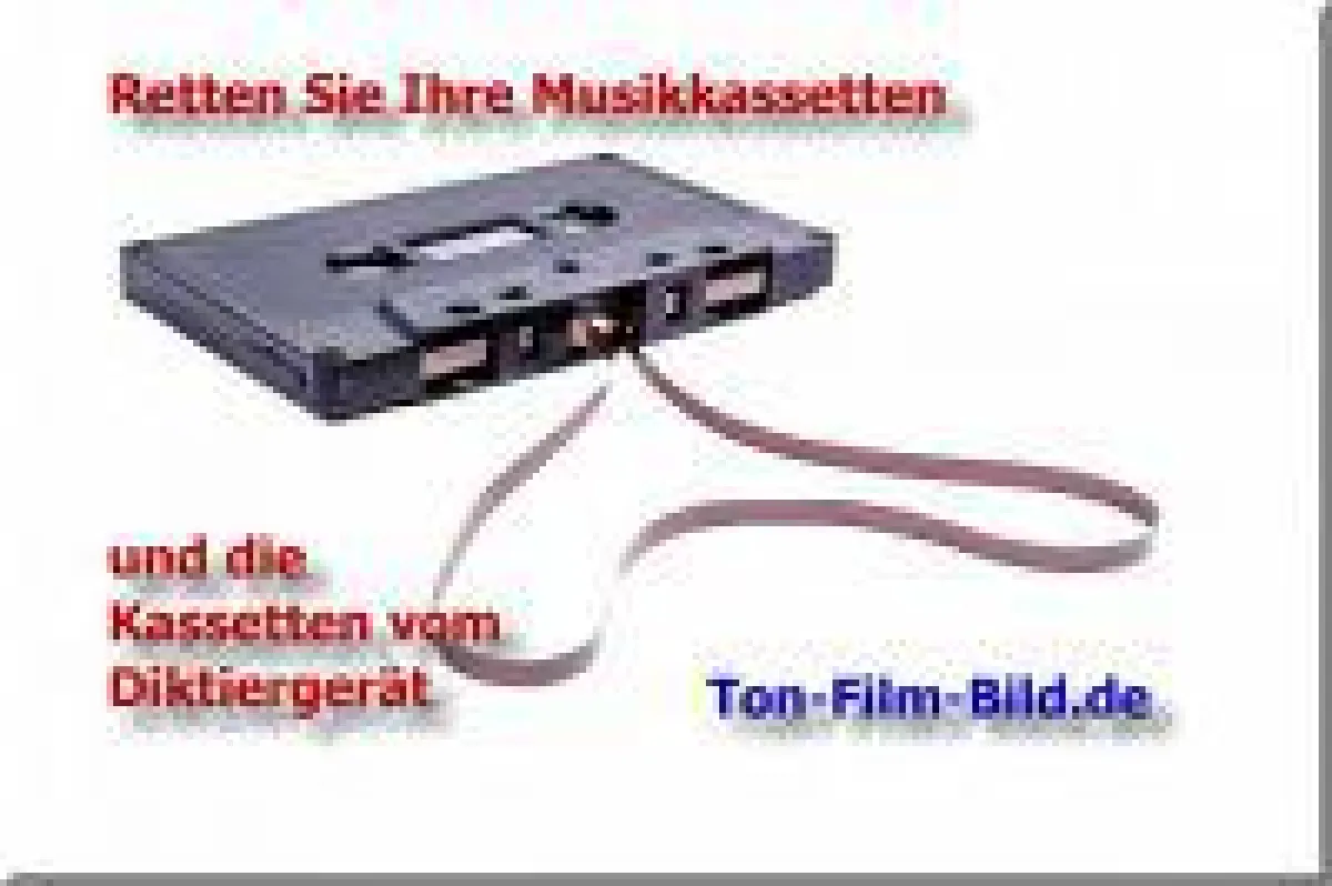 Retten Sie Ihre Tonbänder, Musikkassetten und Schallplatten auf CD und USB-Stick !