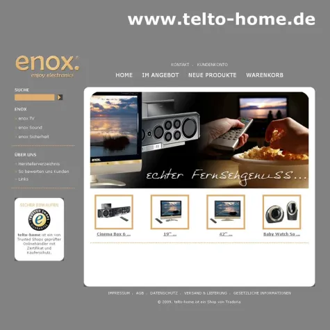 ENOX-Geräte online kaufen bei Telto-home.de Bild: ENOX-Geräte online kaufen bei Telto-home.de