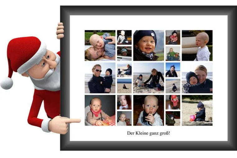 Bild: Die Fotocollage als ganz persönliches Weihnachtsgeschenk