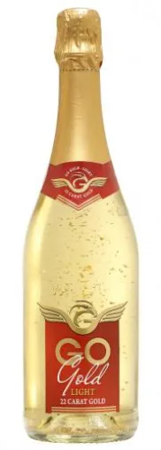 Bild: Go Gold Light mit echtem 22 karätigen essbaren Gold -Prickelnd, anders und exklusiv