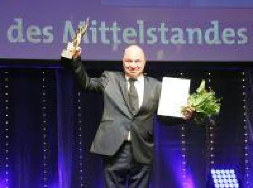 H&E Bohrtechnik: Thomas Heidler gewinnt Großen Preis des Mittelstandes. Quelle: © Boris Löffert/Oskar-Patzelt-Stiftung.