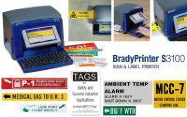 Bild: BradyPrinter S3100 für die Sicherheits- und Gebäudekennzeichnung