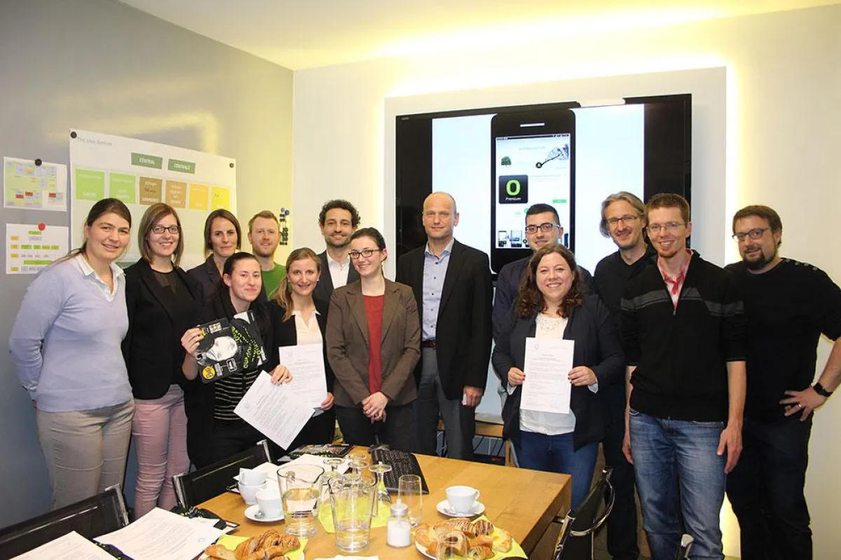 Gewinner der Hochschule Kempten zu Gast bei Outdooractive © Thilo Kreier, Outdooractive