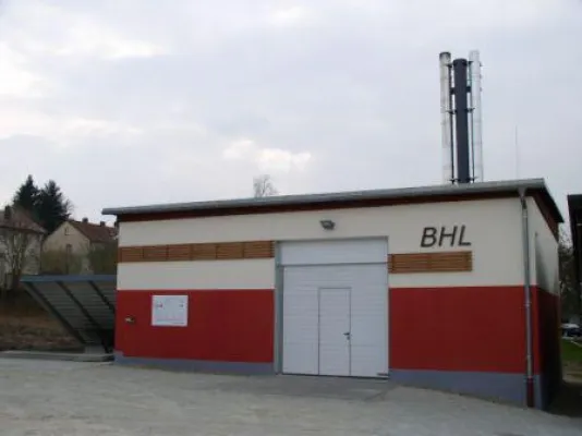 Bild: BHKW für Biomasseheizanlage