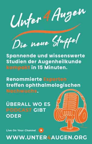 2. Staffel von „Unter 4 Augen – der Ophtha-Podcast startet im September Bild: 2. Staffel von „Unter 4 Augen – der Ophtha-Podcast startet im September