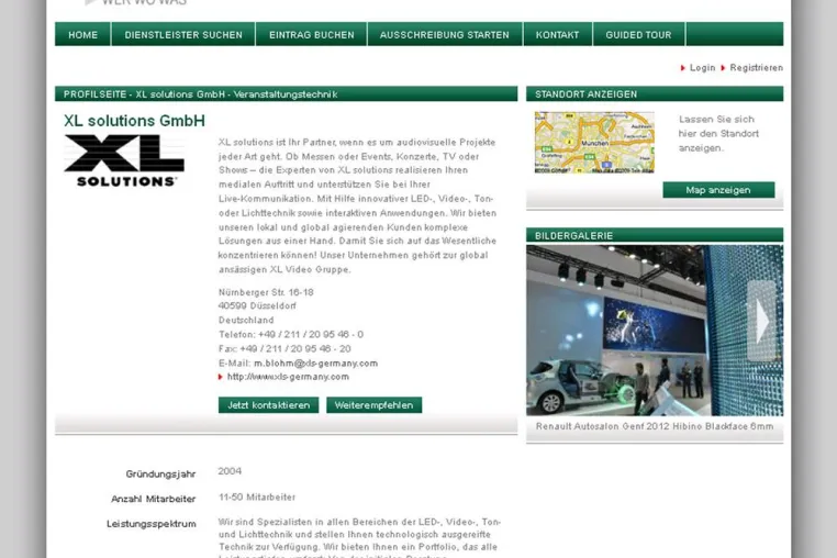 Bild: XL solutions GmbH neu im Dienstleister-Portal "Wer Wo Was"