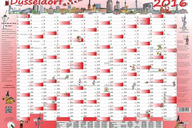 Bild: HANSEL Cartoons veröffentlicht den Cartoon Jahresplaner DÜSSELDORF 2016