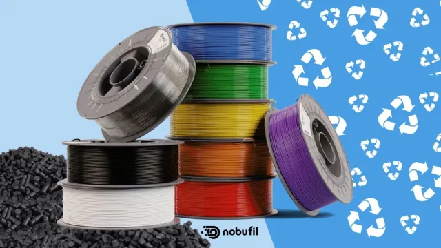 Bild: Nachhaltiges 3D-Druckmaterial aus Industrieabfall - So produziert nobufil recyceltes Hochleistungsfilament