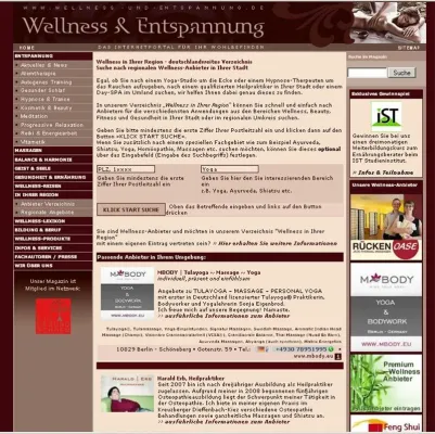 Bild: Wellnessmagazin bietet neues regionales Verzeichnis für Wellness-Anbieter und -Therapeuten