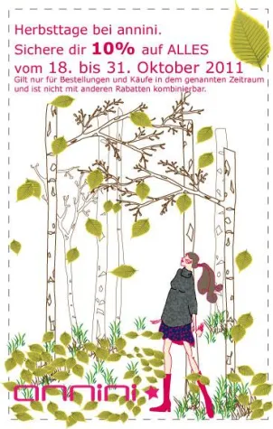 Bild: Herbsttage bei annini. Zeit um sich mit neuen Röckchen einzudecken.