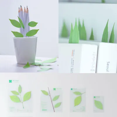 Rauschen im Blätterwald - Schöner notieren mit Haftzettel in Blattform Bild: Rauschen im Blätterwald - Schöner notieren mit Haftzettel in Blattform