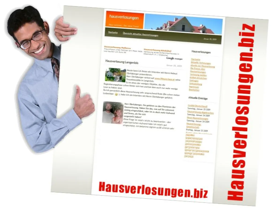 Das Hausverlosungsportal