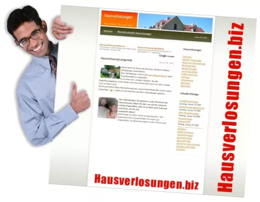 Bild: Hausverlosung, ein aktuelles Thema