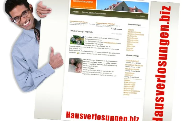 Hausverlosung, ein aktuelles Thema Bild: Hausverlosung, ein aktuelles Thema