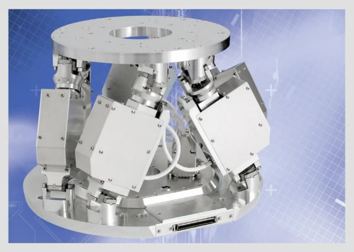 6D-Mikropositioniersystem M-824 in Vakuumausführung.
