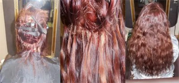 Bild: Haarschonende Haarverlängerung