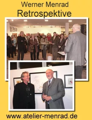 Bild: Künstler Werner Menrad lädt zu seinem 70. Geburtstag zu einer großen Retrospektive in sein Atelier in Ladenburg ein