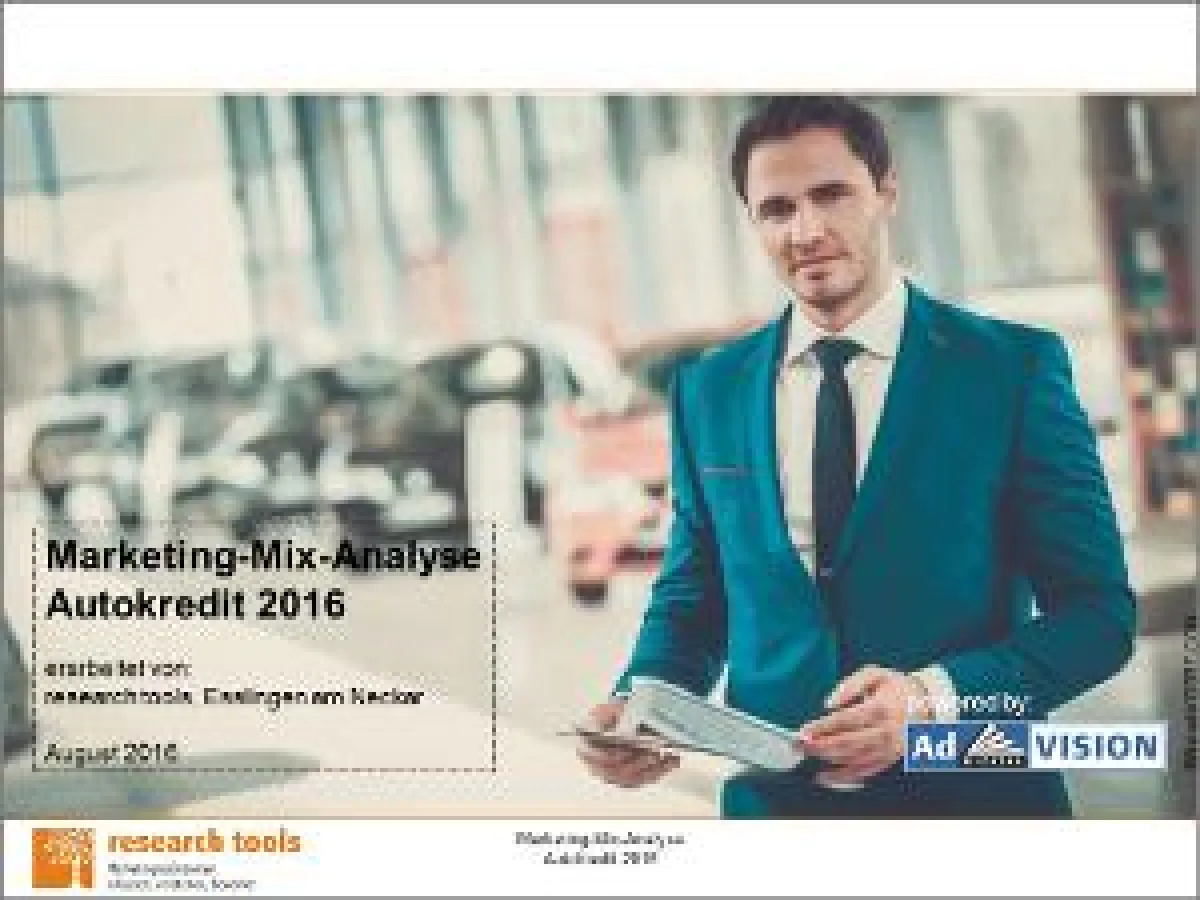 Marketing-Mix-Analyse Autokredit 2016