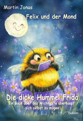 Bild: Felix und der Mond – Die dicke Hummel Frida - Martin Jonas startet Kinderbuchreihe über Selbstwert und Gefühle