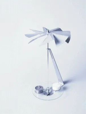 Bild: Die Lichtspindel aus Thüringen beschert weihnachtliche Stimmung