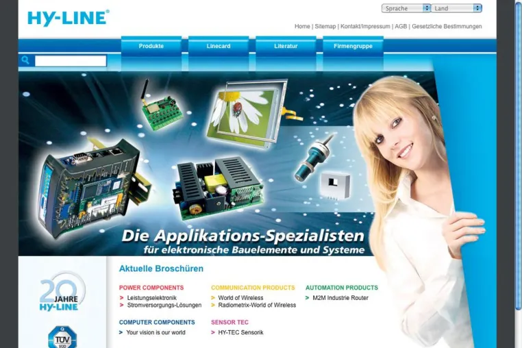 Bild: Die HY-LINE Firmengruppe präsentiert ihre neue Website