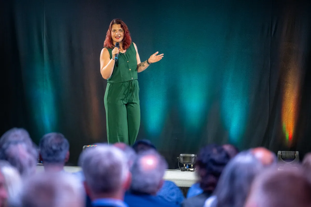 Mandy Henze beim 18. Internationalen Speaker-Slam in Mastershausen (© Justin Bockey)