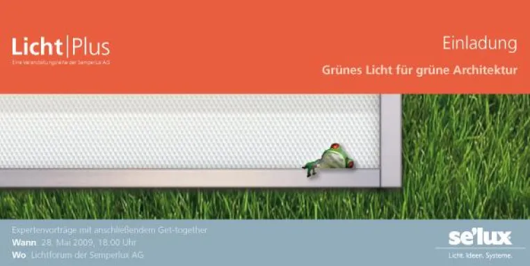 Licht | Plus - Grünes Licht für grüne Architektur | Expertengespräch bei Semperlux | 28. Mai 2009 Bild: Licht | Plus - Grünes Licht für grüne Architektur | Expertengespräch bei Semperlux | 28. Mai 2009