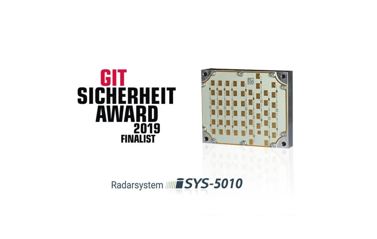 Das Radarsystem iSYS-5010 ist Finalist beim GIT Sicherheit Award (Bildquelle: InnoSenT GmbH).