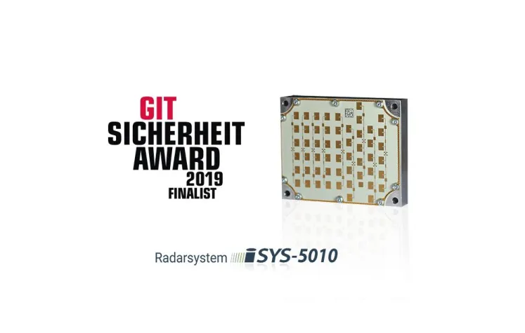 Radarsystem iSYS-5010 ist Finalist beim GIT SICHERHEIT Award 2019 Bild: Radarsystem iSYS-5010 ist Finalist beim GIT SICHERHEIT Award 2019