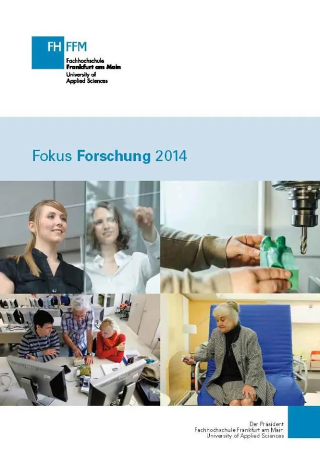 Der neue Forschungsbericht der Hochschule ist unter dem Titel