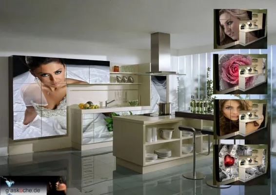 Design trifft Nutzen - Grifflose Glasküchen mit raffinierten Details Bild: Design trifft Nutzen - Grifflose Glasküchen mit raffinierten Details