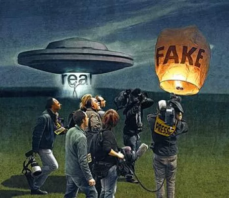Bild: Am Tag der Liebenden: Formation von Himmelslaterternen-UFOs über Kent in England am Valentinstag