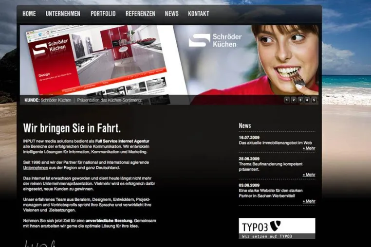 Bild: Internetagentur - INPUT new media solutions mit neuem Design