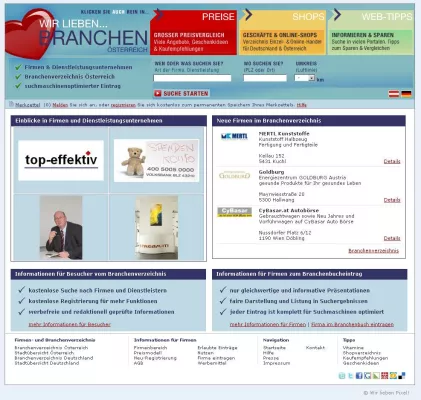 Bild: Branchenverzeichnis zur Suchmaschinenoptimierung mit neuem, frischen Design