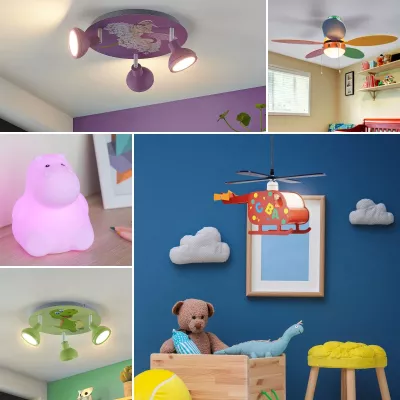 Bild: Lichtideen für Kids - Lampenwelt.de bringt Farbe ins Kinderzimmer
