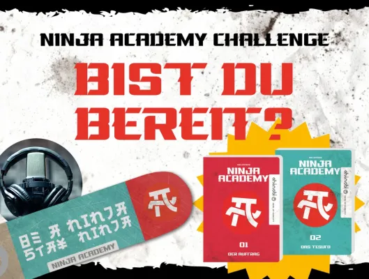 Bild: Zum Start von Kai Lüftners Ninja Academy:  migo ruft die ganze Familie zur BE A NINJA-Challenge auf!