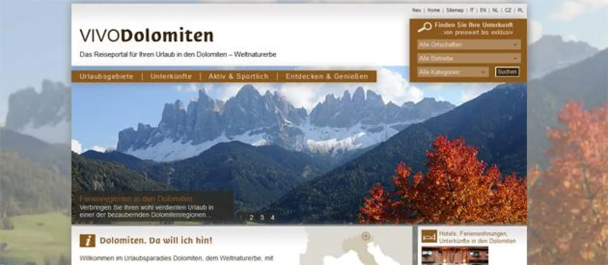 VIVODolomiten - Urlaubsportal für das Weltnaturerbe